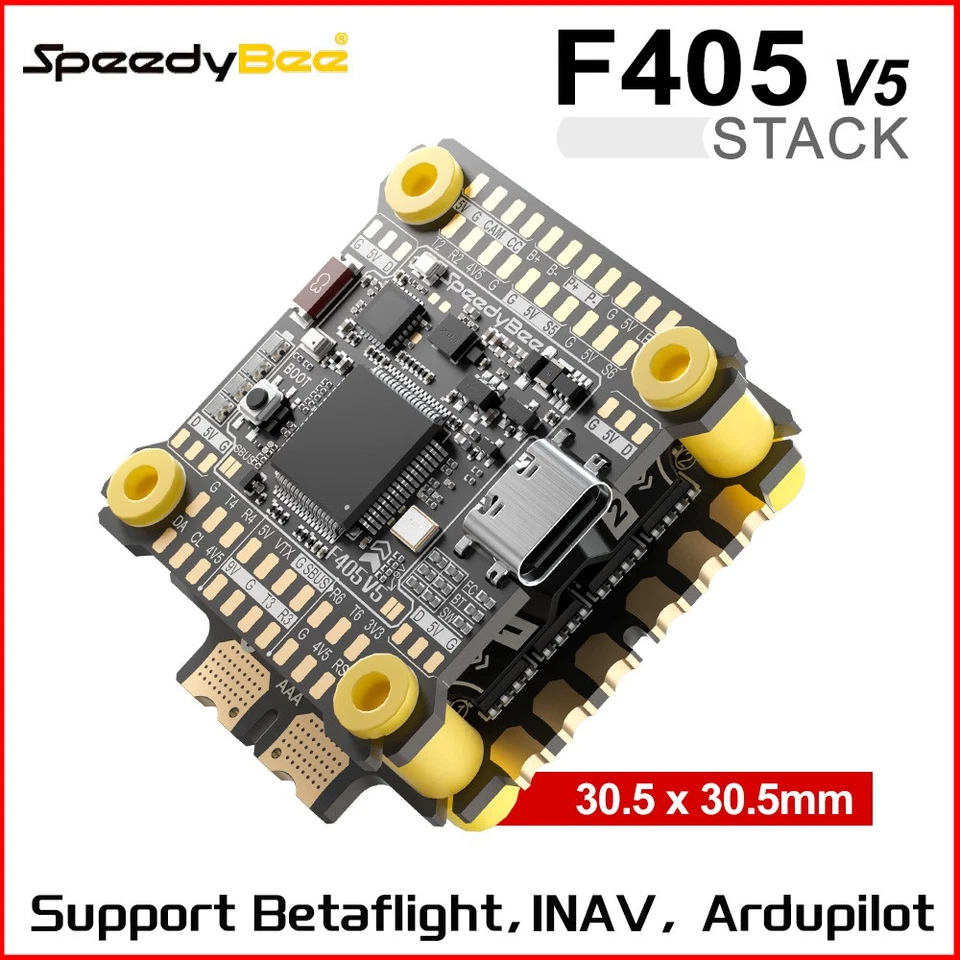 SpeedyBee F405 V5 Stack F405 V5 FC 55A ESC 4in1 3-6S For RC FPV Racing Drone - Image 3 of 4
