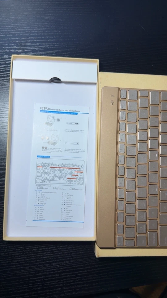 Wireless Bluetooth Keyboard - Backlit Rechargeable Battery Ultra Slim & Portable - Image 3 of 3