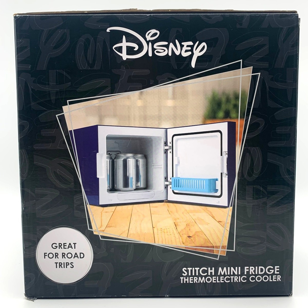 Disney Stitch Mini Fridge Thermoelectric Cooler 4L Holds Up To 6