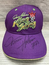 Dennis AndersonKing Sling Purple Green Monster Truck Baseball Cap Autographed