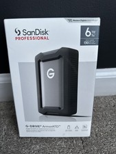 SanDisk Professional G-DRIVE ArmorATD Portable Hard Drive, 6TB Sealed