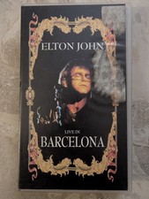 Elton John - Live In Barcelona PAL VHS Video Tape -freepostage