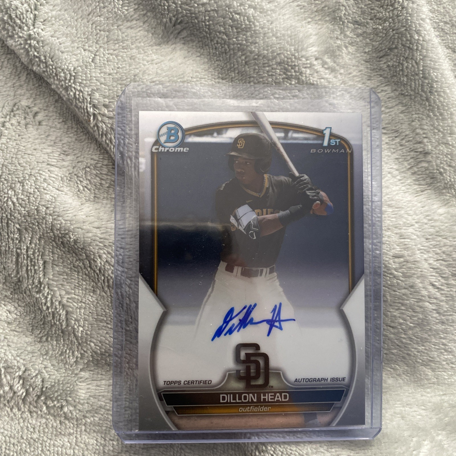 2023 Bowman Chrome Draft Prospect Dillon Head #CDA-DHE Auto Padres Autograph