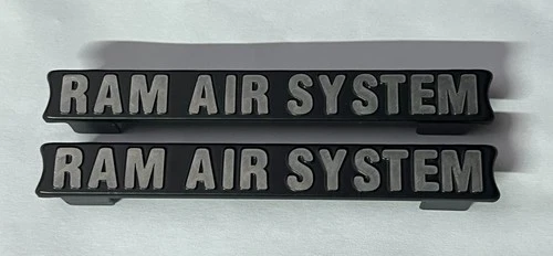 RAM AIR SYSTEM EMBOSSED PLATES for SUZUKI GT380 GT550 *NOT STICKERS**SECONDS