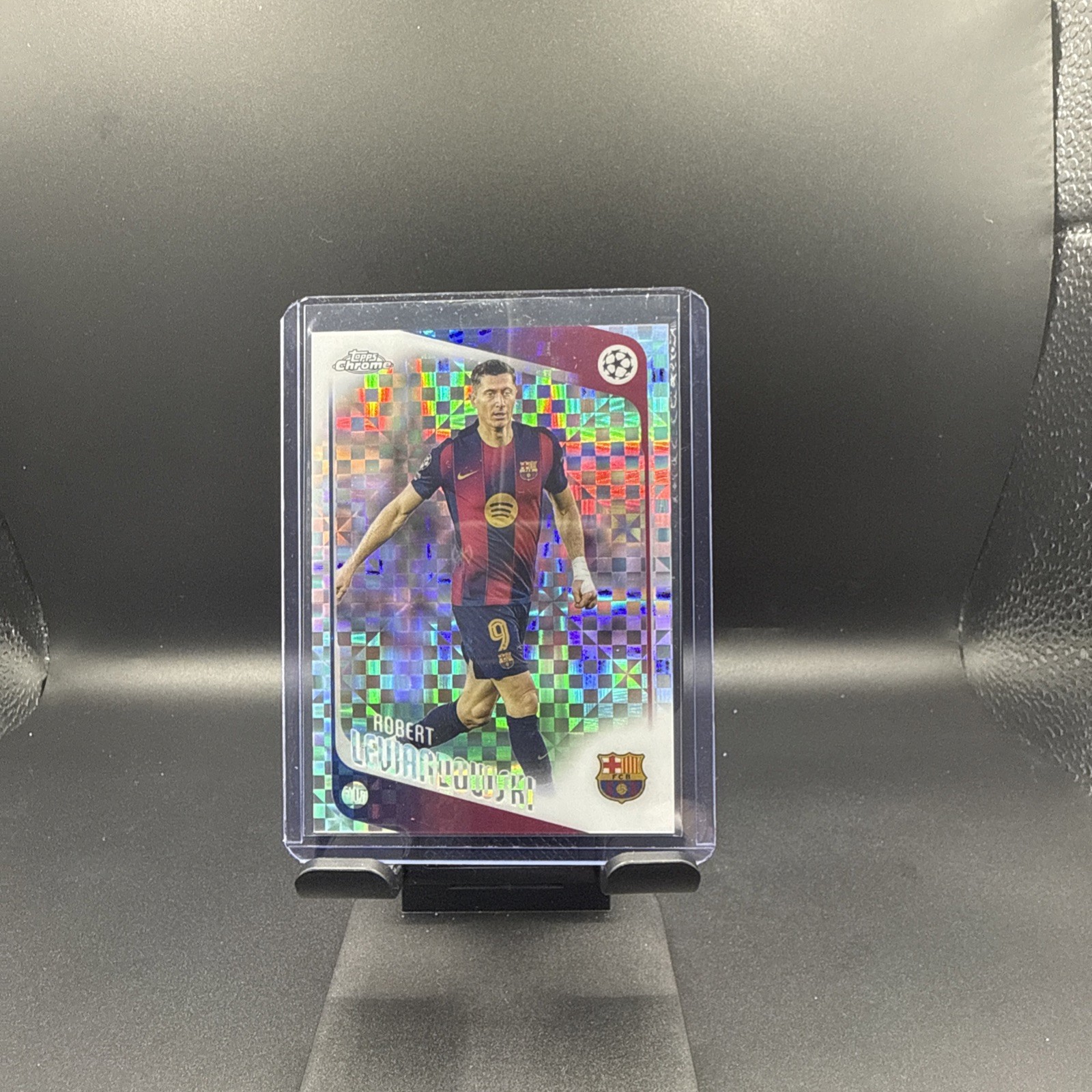 Robert Lewandowski 2026 Topps Chrome X-fractor - FC Barcelona