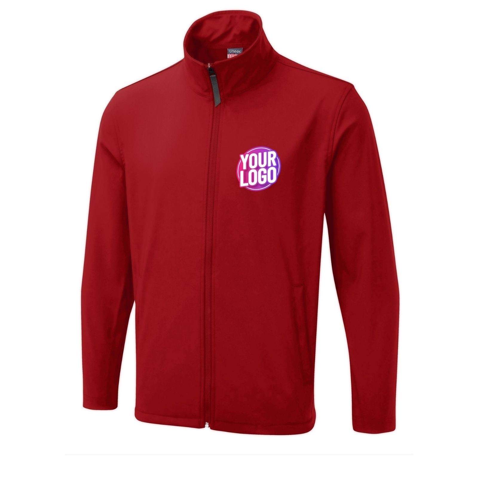 Personalised Jacket Custom Printed Soft Shell Full Zip Workwear with Text Logo image 6
