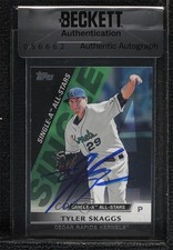 BAS 2011 Pro Debut Single-A All-Stars Tyler Skaggs Seal of Authenticity Auto ow6