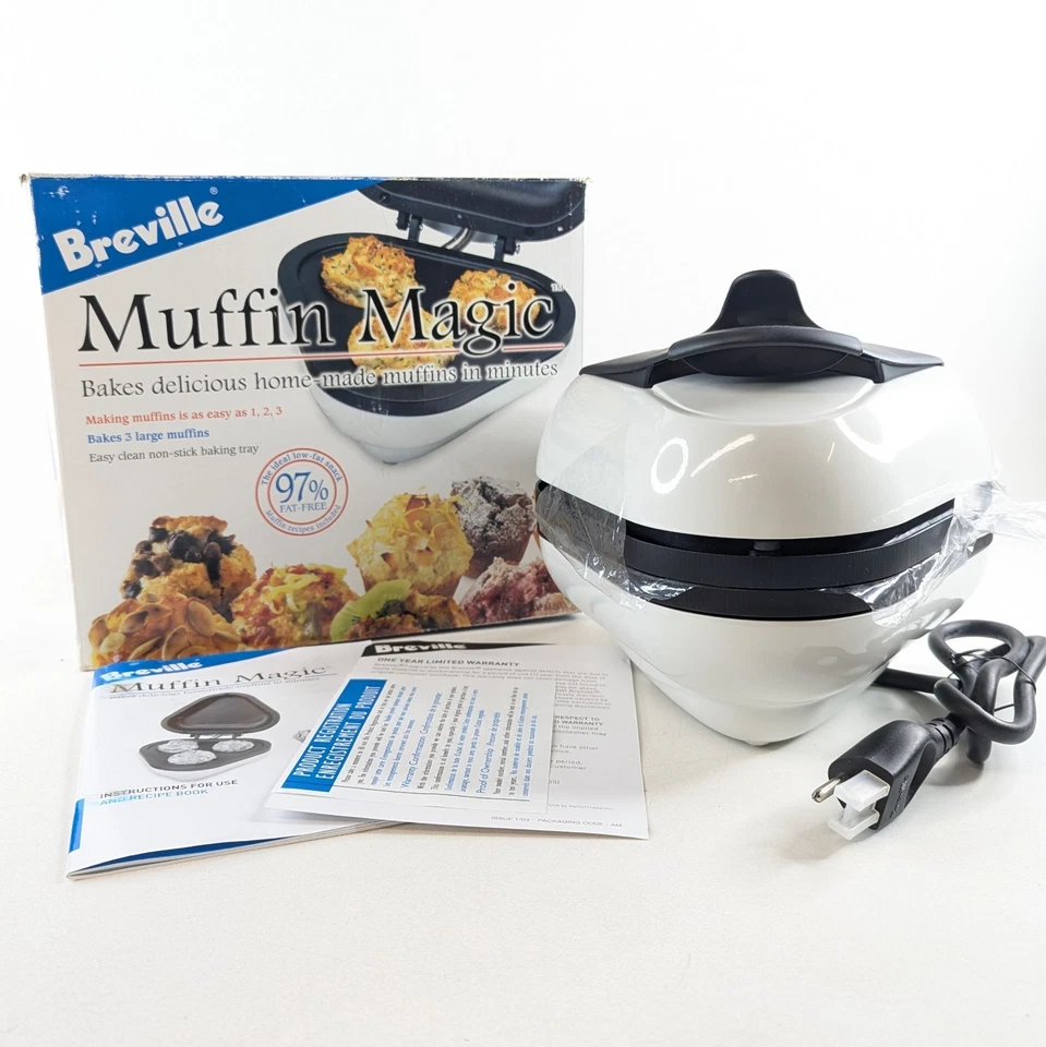 Breville Muffin Magic MFM50XL Antiadherente Eléctrico Cupcake Muffin Maker Nuevo en Caja Foto 2 de 4