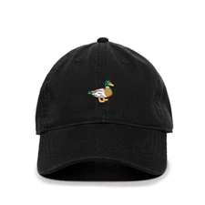 Mallard Duck Embroidered Baseball Cap Cotton Adjustable Dad Hat