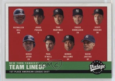 2001 Vintage Derek Jeter Glenallen Hill Jorge Posada Tino Martinez #161 HOF 0x5w