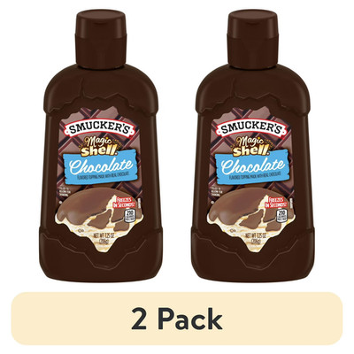 (2 pack) Smucker's Magic Shell Chocolate Flavored Topping, 7.25 ozs