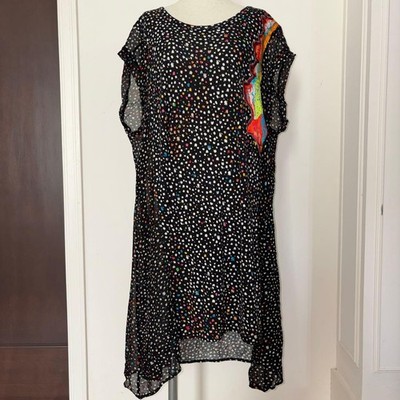 Tsumori Chisato Dress Cat and Polka Dot Pattern Size 2