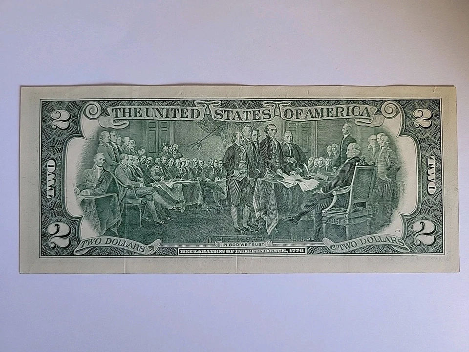  2$ Note Low Serial Radar Independence Year Date And Star Note. - Image 2 of 2