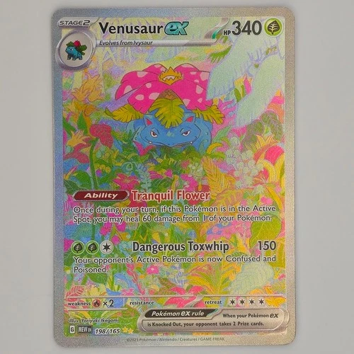 Pokémon Venusaur ex 198/165 Scarlet & Violet 151 Special Illustration Rare NM