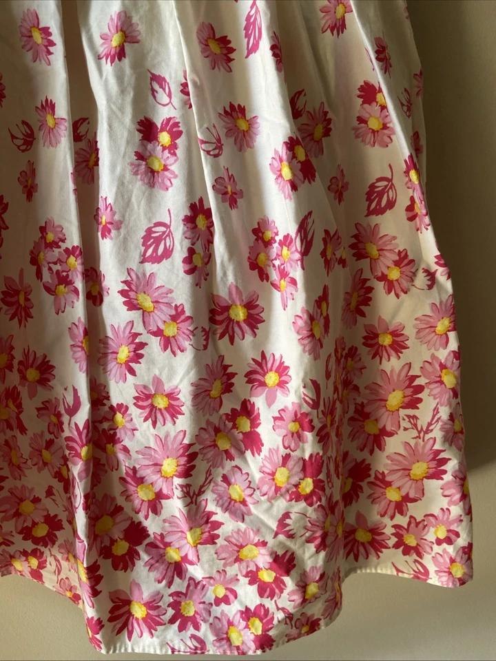 Kids Dream Girls White/Pink Mothers Day Spring/Summer Dress Size 7-8 USA Made - Image 3 of 4