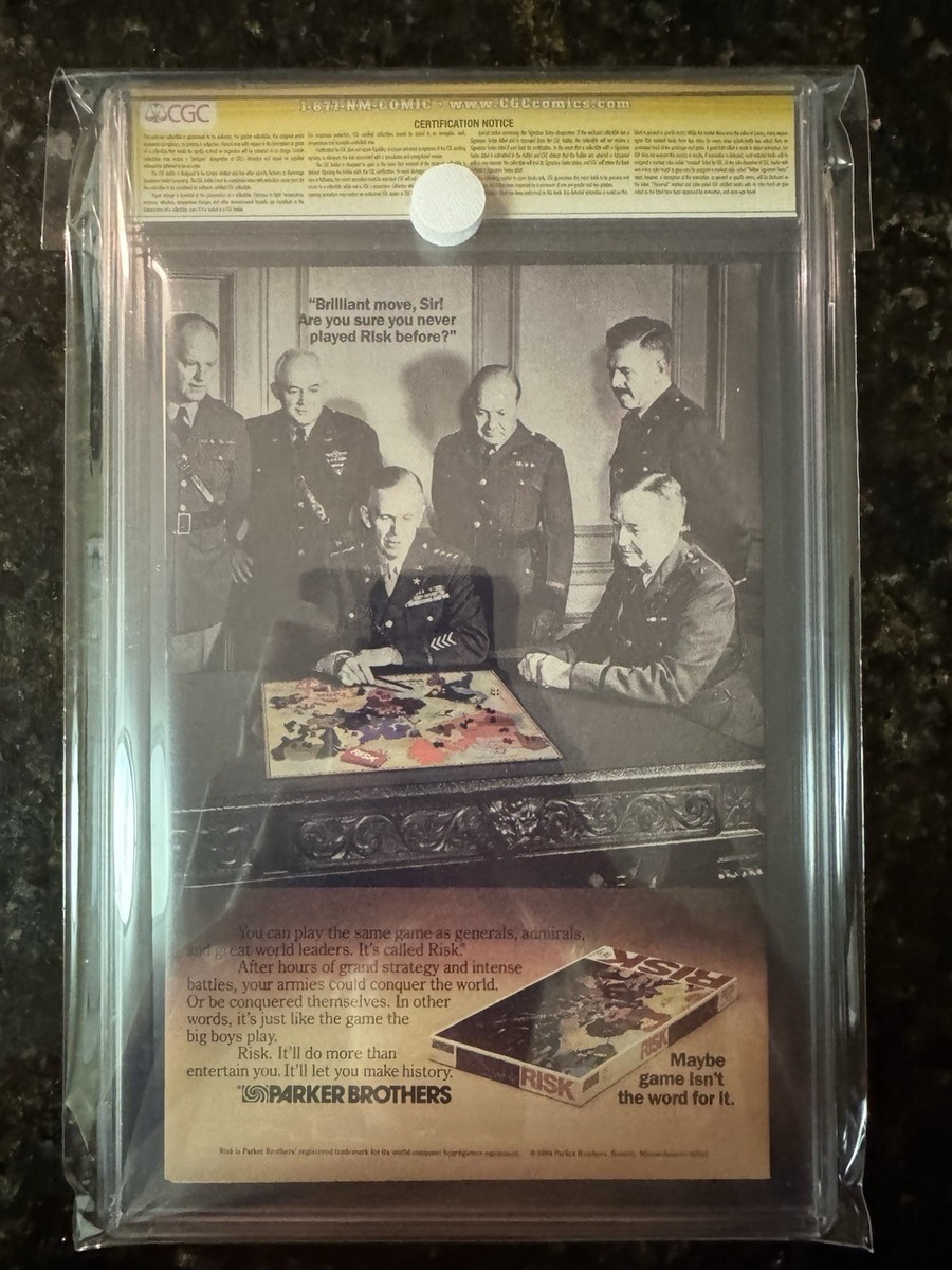 Secret Wars #10 CGC 9.8 SS with White Pages Signed Mike Zeck and