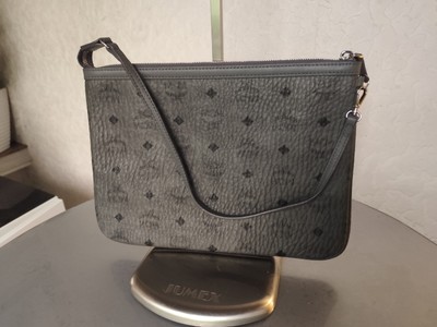 Original MCM Tasche Pochette Clutch NEU Phantom Grey grau & Rechnungskopie  