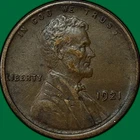 1921 Lincoln Wheat Cent Almost Uncirculated AU Coin #35285
