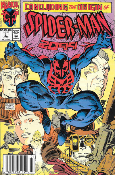 Spider-Man 2099 #3 Newsstand Cover (1992-1996) Marvel Comics