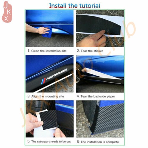 Carbon Fiber Side Skirt Stickers Decal Stripe Assy p For Honda Civic 2016 - 2021 - Picture 8 of 8