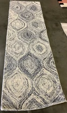 SILVER / GREY 2'-3" x 8'-0" Back Stain Rug, Reduced Price 1172675505 IKT631G-28