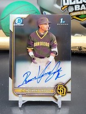 Rosman Verdugo 2022 Bowman Chrome 1st Bowman auto CPA-RV Padres #cpa-rv (DA)1
