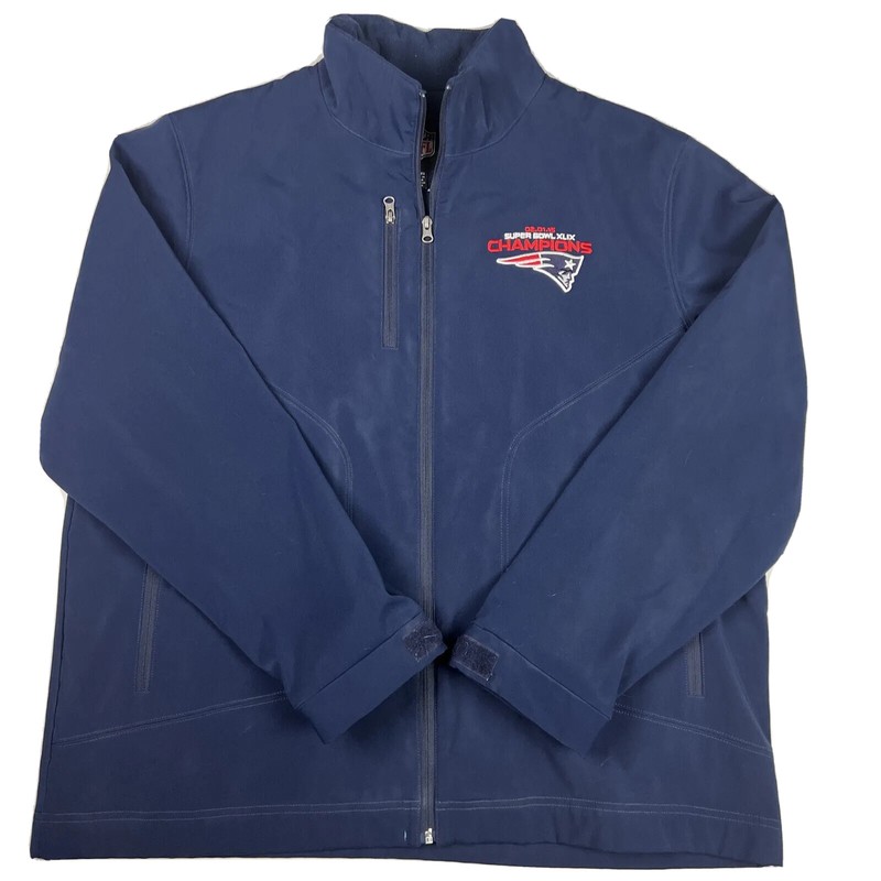 New England Patriots NFL 2015 Super Bowl Champions Jacket Mens XL