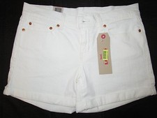 LEVIS MID LENGTH ROLLED JEANS SHORTS NEW WITH TAG