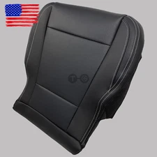 For 15-17 Ford F150 Lariat Driver Passenger Perforated Leather Seat Cover Black