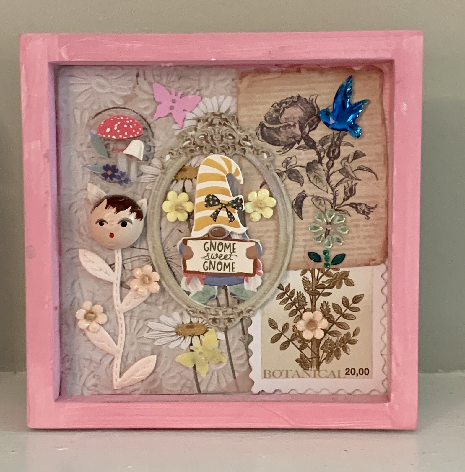 Fairy Garden Shadow Box Diorama Vintage Miniature Handcrafted eBay