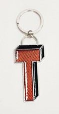 T Letter Keychain Metal Red, Blue, Green or Purple. Gift for all occasions