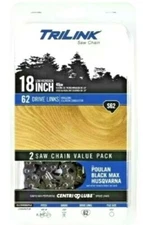 Trilink Saw Chain CL15062X2TL2 18" Twin 2 Pack S62 Poulan Craftsman Husqvarna