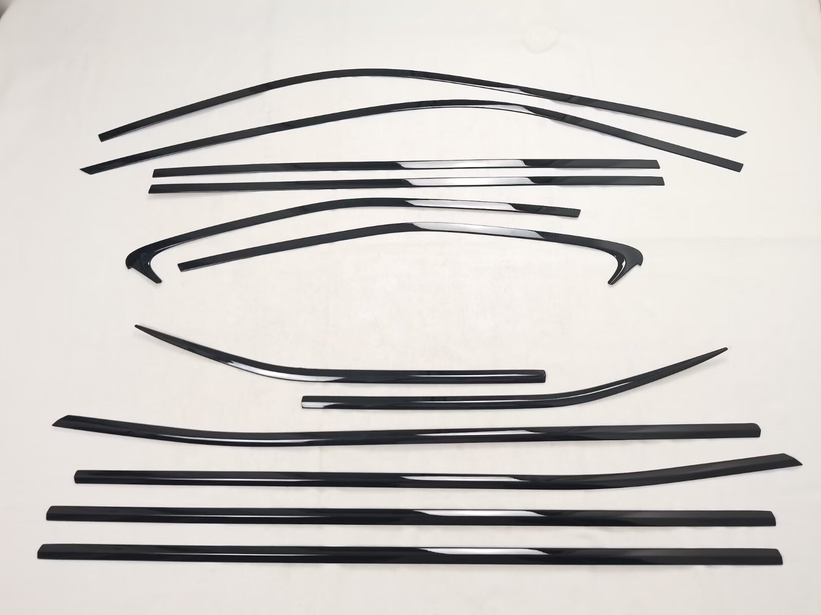 Window Side Molding Frame Cover Trim For 20202023 Toyota Highlander Black Steel eBay