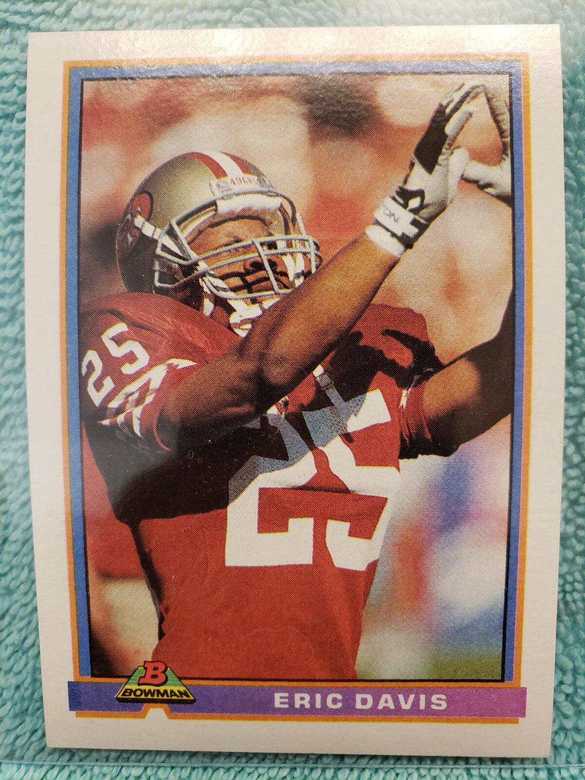 1991 BOWMAN ERIC DAVIS #483 SAN FRANCISCO 49ERS 