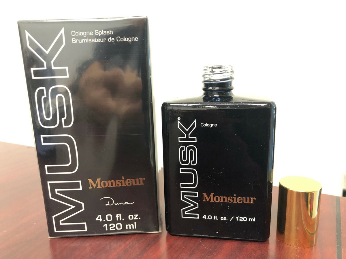 MUSK MONSIEUR FOR MEN by DANA CLASSIC FRAGRANCE 4.0 FL oz/ 120 ML