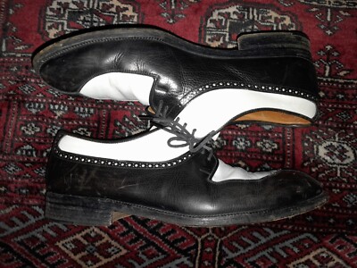 Vtg 80s TO BOOT NY Adam Derrick B&W Tone Ricky 40s 50s Style Rock N Roll  Shoes