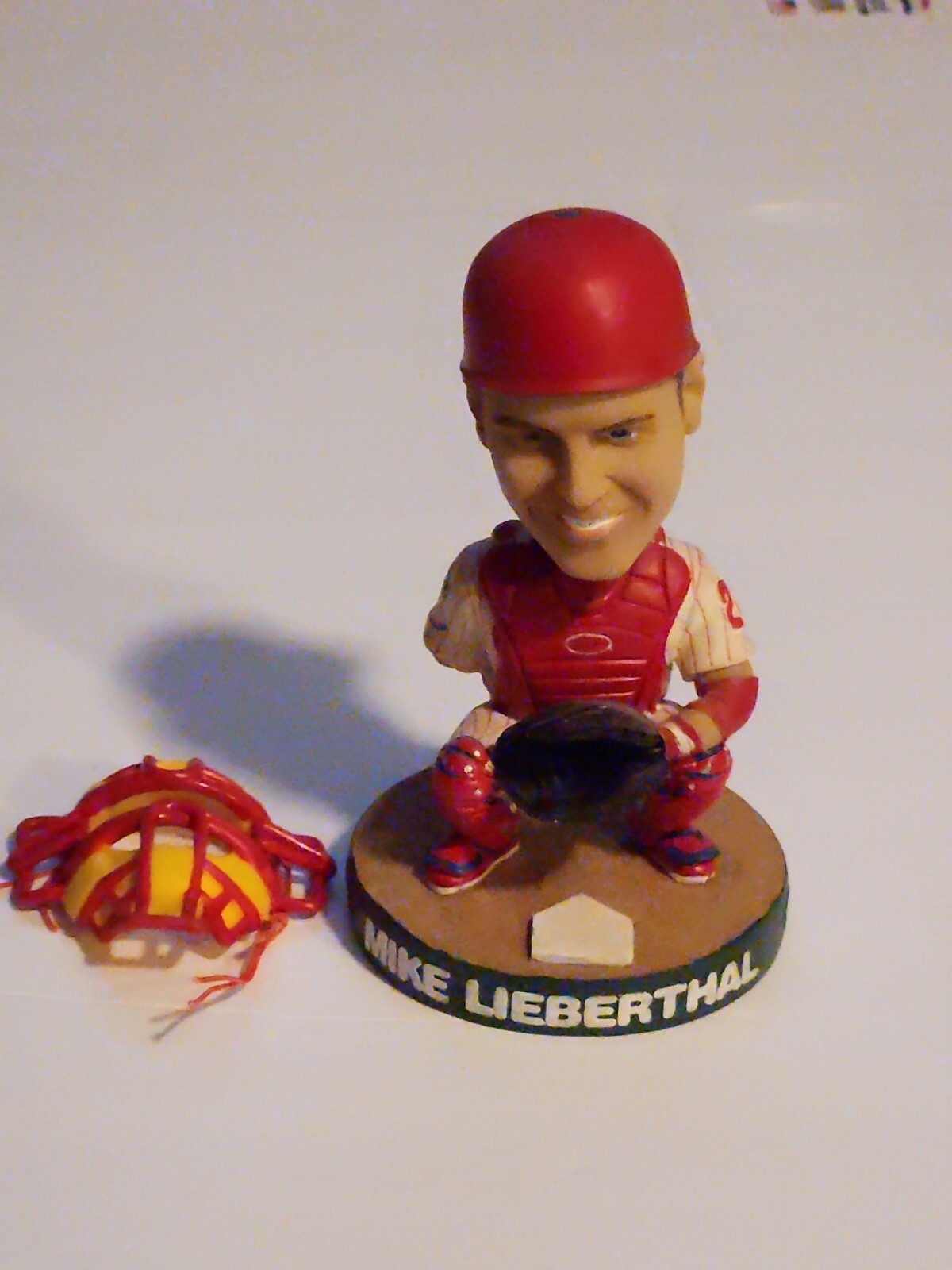 RARE 2004 BD & A Mike Lieberthal Phillies BobbleHead Toyota with