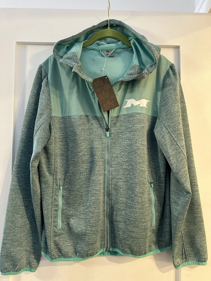 MIKEN M Logo SIS Sudadera con Capucha Cremallera Lanzamiento Lento Softbol Marca Nueva con Etiquetas Para Mujer Mediana Foto 3 de 4