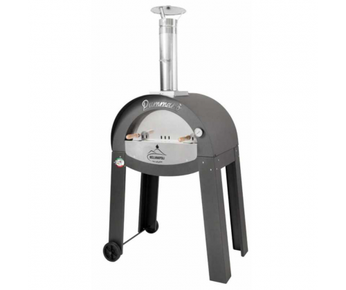 Forno a legna per pizza con comignolo da giardino Bella Napoli Pummarò