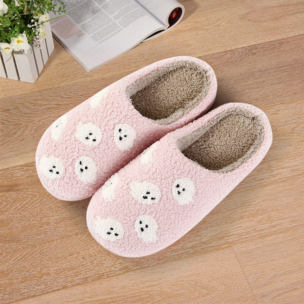 APL Halloween Fantasma Peluche Pantofole Soffici Casa Comode per Uomo Donna