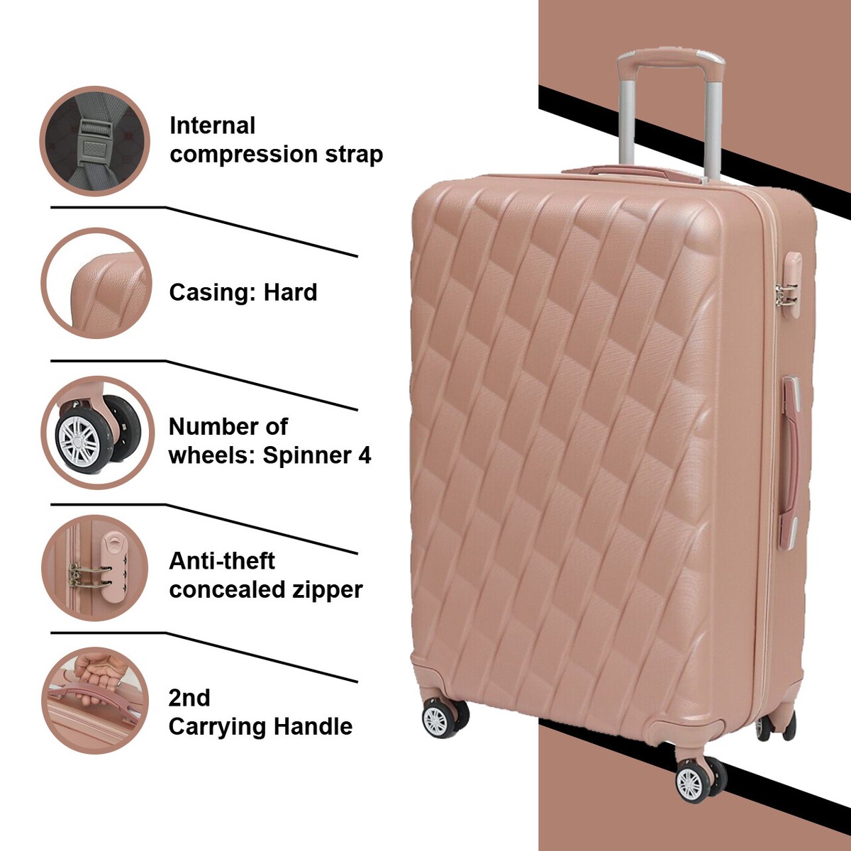 Baggage Valise Action Suitcase Set Travel Luggage Suitcase Bag
