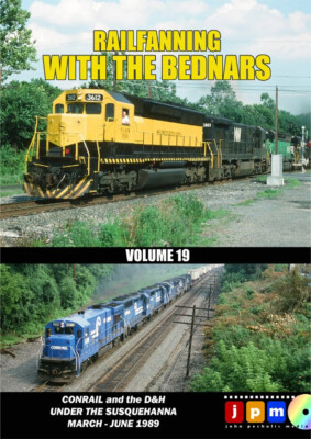 Railfanning with the Bednars Vol 19 DVD Conrail & the D&H Susquehanna 1989 video