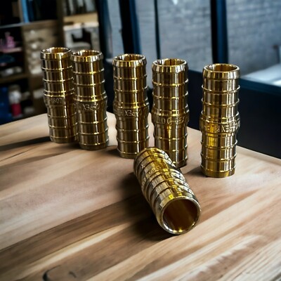 6-Pack 1/2'' PEX Couplings - Secure Plumbing Connection - Fast Shipping