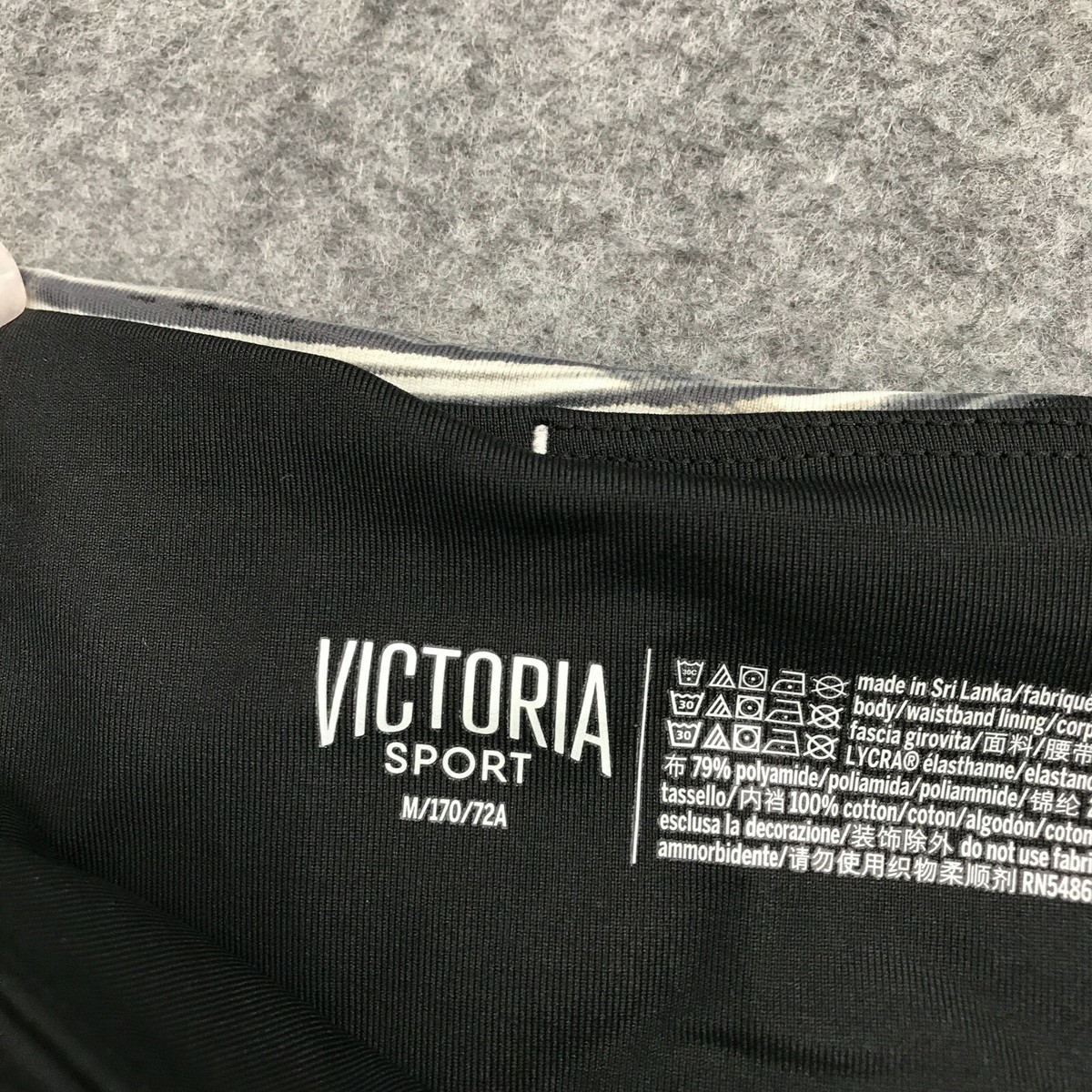 ファッションボディー Victoria Sport Shorts Womens Size M Spandex Mesh Side Panels High