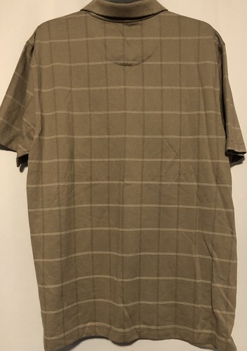 Vanheusen Career or Casual Tan Tau Brindle Short Sleeve Shirt Size L NWT - Picture 5 of 9
