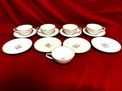 Noritake 5790 Rosales Lot Of Creamer & Sugar (5) Tea Cups & (8) Saucers 