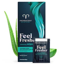 Promescent Disposable Flushable Wet Wipes Adult Fresh Aloe Cleansing  (40-pack)