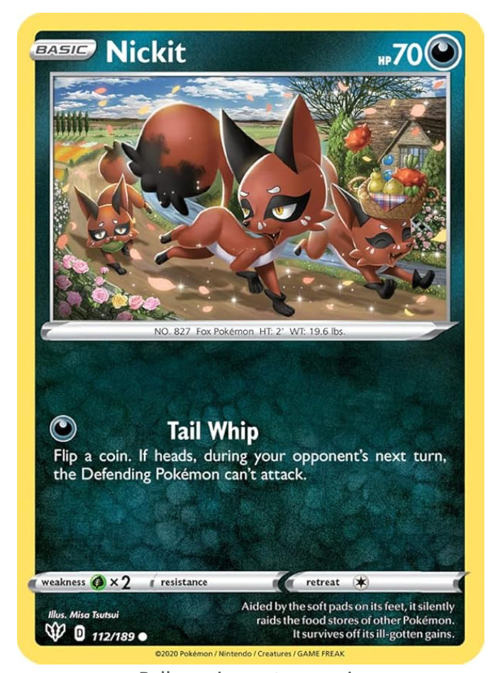 Pokemon - Nickit - 112/189 - Common - Darkness Ablaze - NM/M - NEW