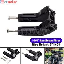 Club Style 1-1/4" Handlebar Riser Pullback For Harley Softail Sportster Touring