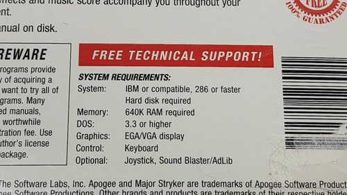 VINTAGE NEW Apogee Major Stryker IBM PC DOS Dual Pack 3.5" SEALED 1993 - Picture 5 of 9